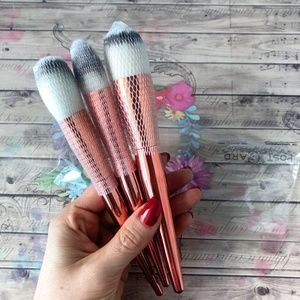 ALAMAR Cosmetics Complexion Brush Trio Rose Gold